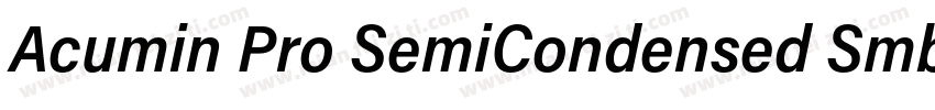 Acumin Pro SemiCondensed Smbd字体转换